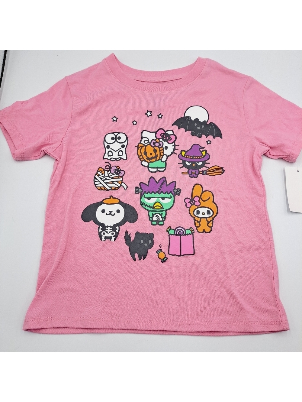 Hello Kitty & Friends Happy Halloween Short Sleeve T Shirt Size Kids 8 Med